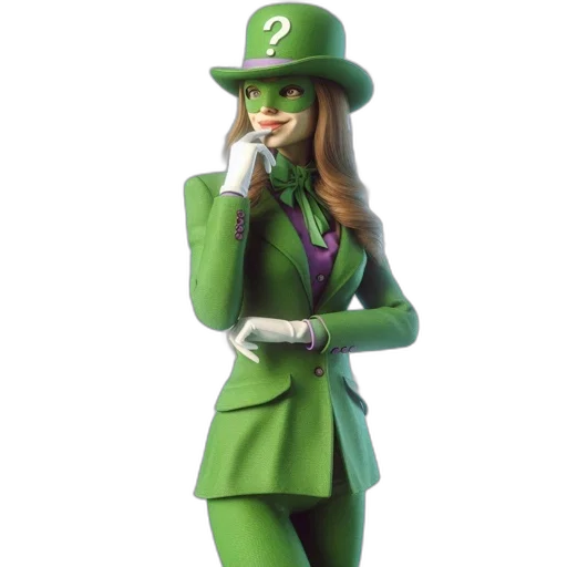 hat, staff, jacket, concept art, 3d render, comic book art, cartoon, green transparent PNG cut-out