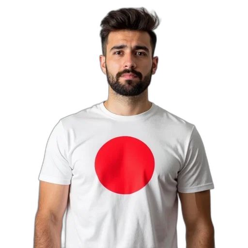 staff, face, anime, 3d render, photorealistic, monochrome, red, man transparent PNG cut-out