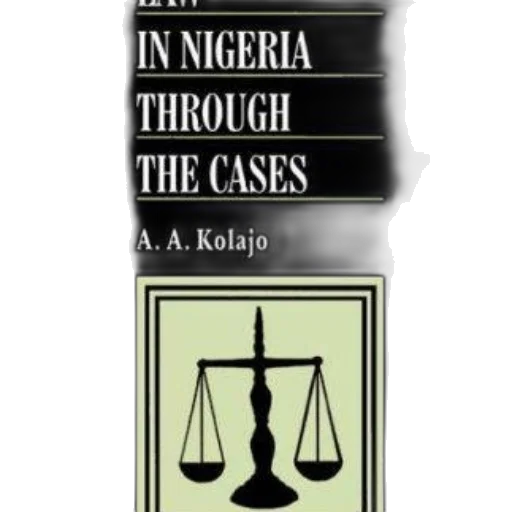 cover, law, nigeria, through, cases, kolajo, features, black transparent PNG cut-out