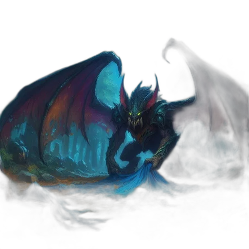 dragon, creature, mask, animal, concept art, fantasy art, watercolor, photorealistic transparent PNG cut-out