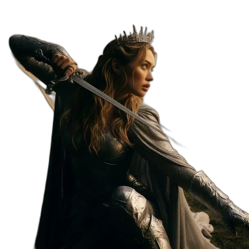 crown, sword, dragon, weapon, fantasy art, concept art, photorealistic, 3d render transparent PNG cut-out