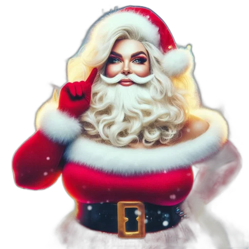 concept art, photorealistic, 3d render, pixel art, santa, claus, depicted, traditional transparent PNG cut-out