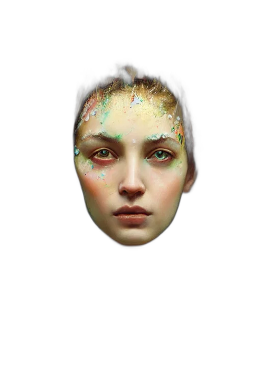face, mask, crown, jewelry transparent PNG cut-out