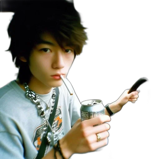 staff, weapon, robot, jewelry, photorealistic, young, man, dark transparent PNG cut-out