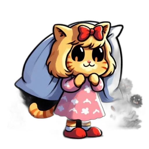 dress, staff, mask, hat, concept art, pixel art, cartoon, 3d render transparent PNG cut-out