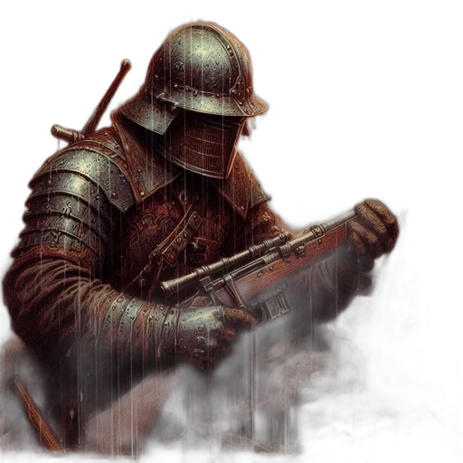 sword, weapon, concept art, fantasy art, photorealistic, pixel art, fog, heavily transparent PNG cut-out