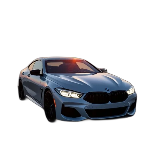 car, 3d render, photorealistic, concept art, pixel art, silver, bmw, parked transparent PNG cut-out