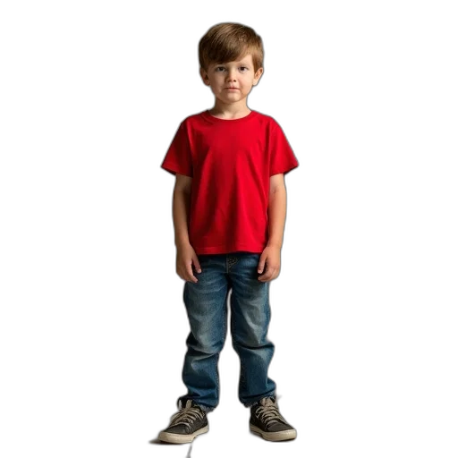 face, shoes, animal, jacket, 3d render, photorealistic, concept art, red transparent PNG cut-out