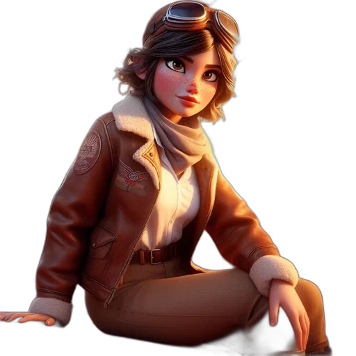 jacket, staff, weapon, face, concept art, 3d render, comic book art, fantasy art transparent PNG cut-out