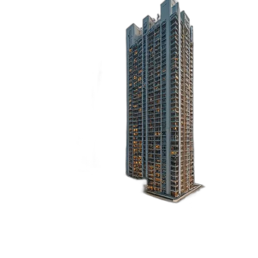 building, 3d render, photorealistic, concept art transparent PNG cut-out