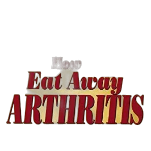 book, cover, title, how, eat, away, arthritis, featuring transparent PNG cut-out