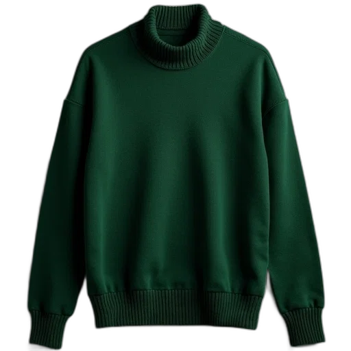 jacket, 3d render, green, earth tones, monochrome, dark, long-sleeve, sweater transparent PNG cut-out
