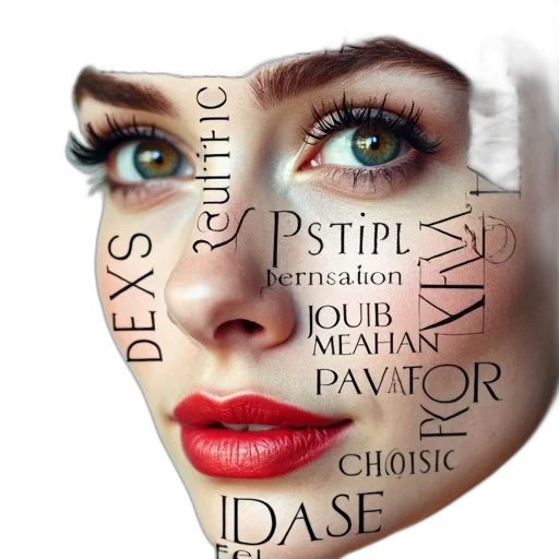 face, mask, photorealistic, second, image, close-up, woman, focus transparent PNG cut-out
