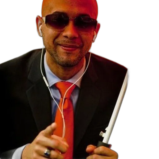 staff, weapon, sword, jacket, photorealistic, man, suit, sunglasses transparent PNG cut-out