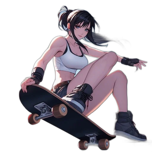 weapon, concept art, anime, cartoon, pixel art, monochrome, animated, female transparent PNG cut-out
