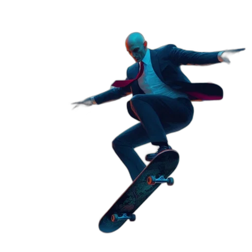jacket, robot, staff, creature, concept art, 3d render, pixel art, vaporwave transparent PNG cut-out