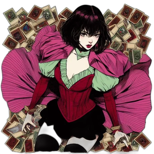 weapon, dragon, anime, concept art, comic book art, fantasy art, enigmatic, dark-haired transparent PNG cut-out