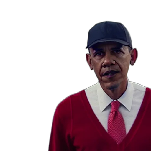 3d render, riverdale, still, obama transparent PNG cut-out