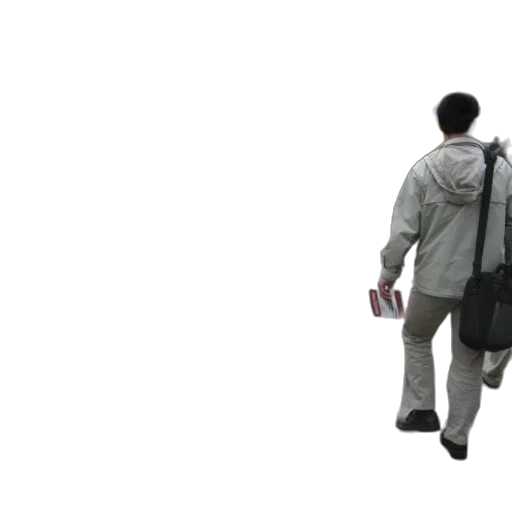 jacket, staff, 3d render, concept art, photorealistic, fog, busy, city transparent PNG cut-out