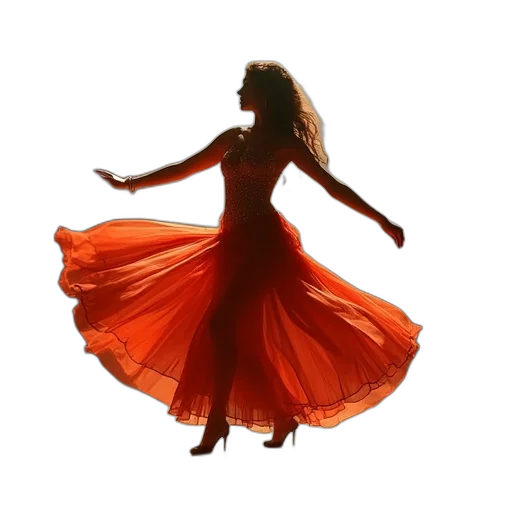 dress, hair, photorealistic, 3d render, concept art, red, anush, joshi transparent PNG cut-out