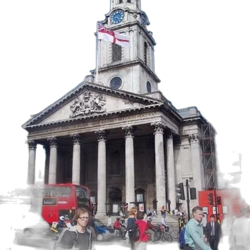 building, 3d render, photorealistic, city street, bustling, city, street, prominent transparent PNG cut-out