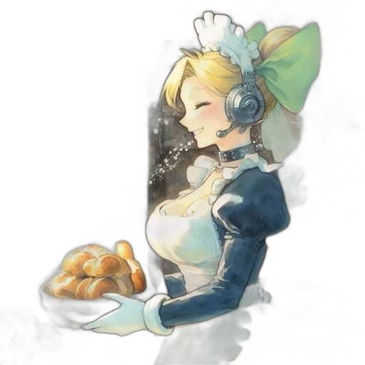food, crown, dress, staff, pixel art, watercolor, concept art, fantasy art transparent PNG cut-out