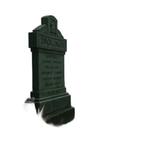bottle, sword, weapon, furniture, 3d render, photorealistic, headstone, drollinger transparent PNG cut-out