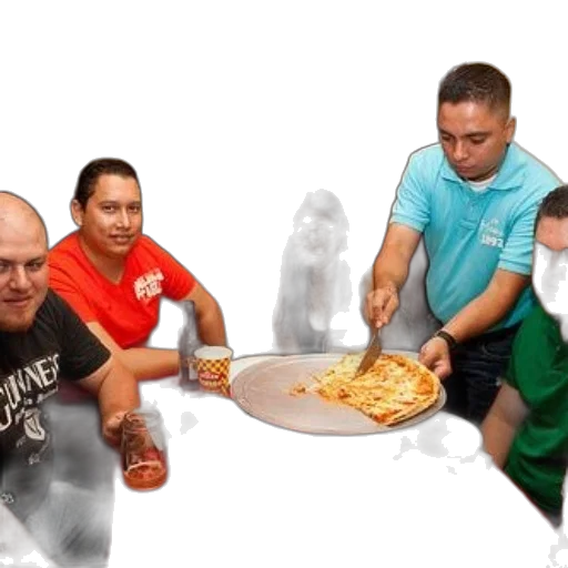 food, mask, staff, face, 3d render, fire, group, friends transparent PNG cut-out