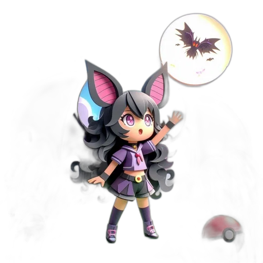 staff, creature, concept art, fantasy art, 3d render, pixel art, dark, pastel transparent PNG cut-out