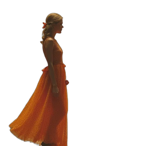 dress, staff, jewelry, hat transparent PNG cut-out