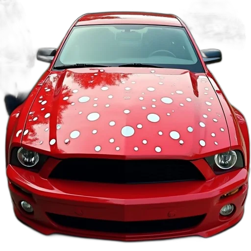car, weapon, photorealistic, 3d render, concept art, red, polka, dot transparent PNG cut-out