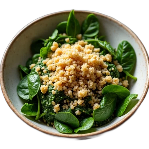 food, spinach, quinoa, bowl, riso, added, dish transparent PNG cut-out
