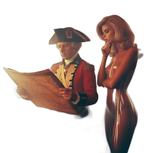 mask, hat, furniture, staff, concept art, 3d render, comic book art, underwater transparent PNG cut-out