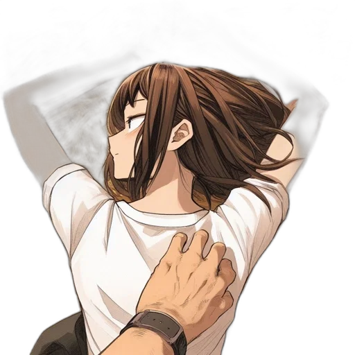 hair, mask, weapon, sword, anime, concept art, comic book art, cartoon transparent PNG cut-out