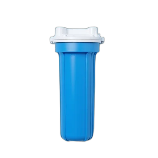 bottle, 3d render, blue, water, filtration, unit, shown, white transparent PNG cut-out