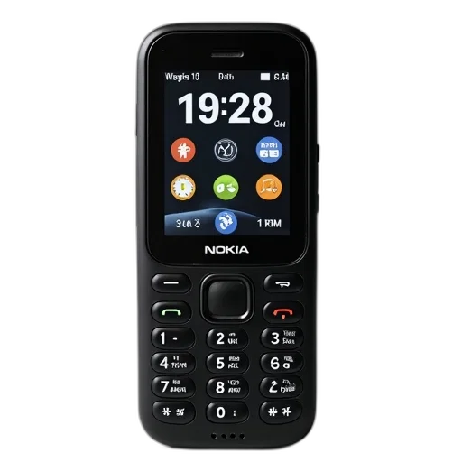 black, nokia, mobile, phone, physical, keypad, small, screen transparent PNG cut-out