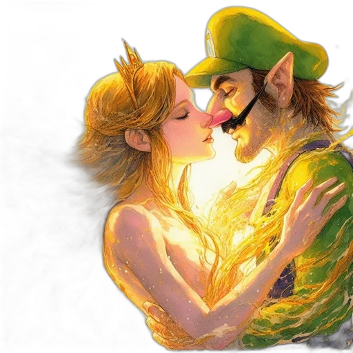 mask, fantasy art, watercolor, concept art, photorealistic, fire, underwater, green transparent PNG cut-out