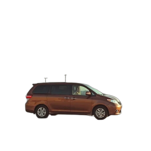 car, staff, animal, 3d render, photorealistic, concept art, brown, minivan transparent PNG cut-out