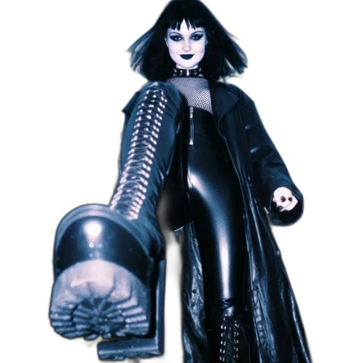 robot, weapon, staff, jacket, concept art, comic book art, 3d render, cyberpunk transparent PNG cut-out
