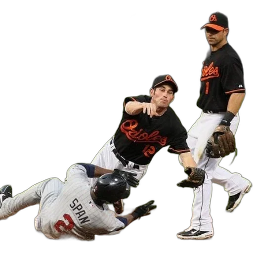 baseball, player, name, span, his, jersey, sliding, into transparent PNG cut-out