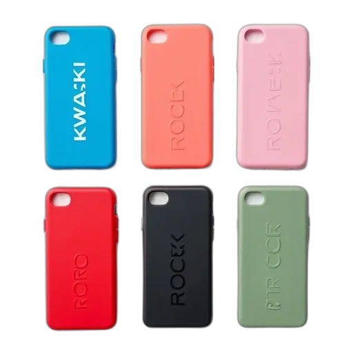 neon, colorful, pastel, collection, six, different, colored, phone transparent PNG cut-out