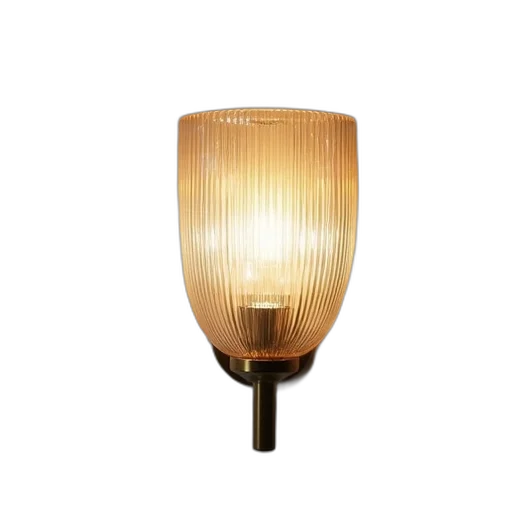 furniture, 3d render, golden, ribbed transparent PNG cut-out