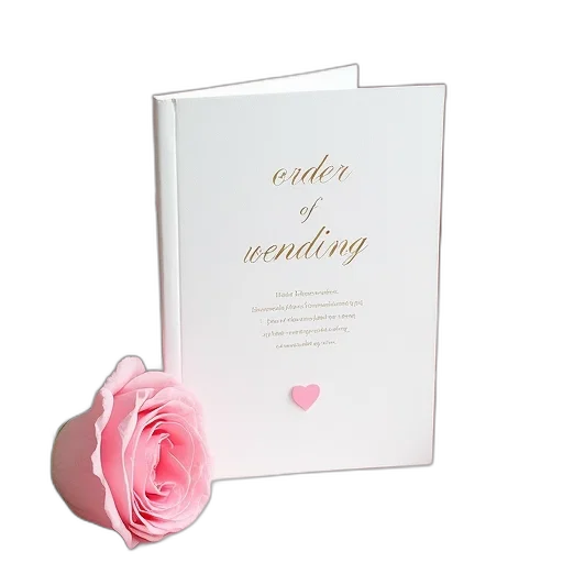 jewelry, elegant, romantic, wedding, order, service, booklet, shown transparent PNG cut-out
