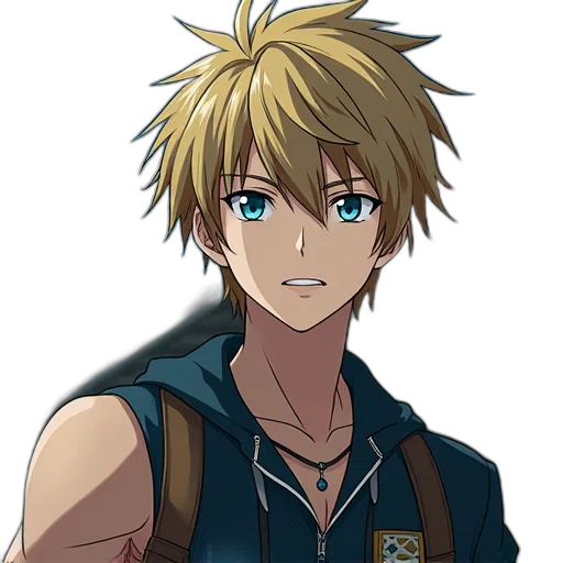 staff, anime, cartoon, pixel art transparent PNG cut-out