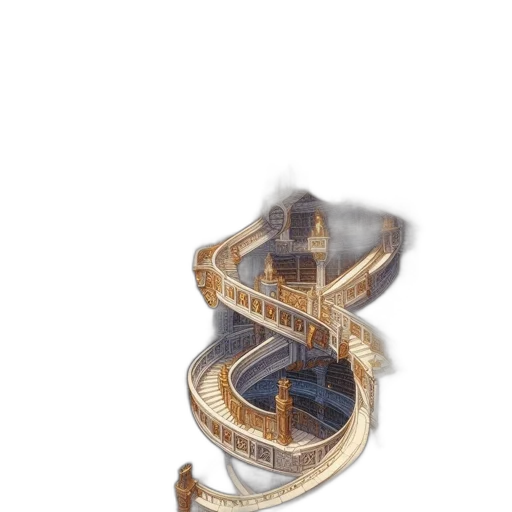building, crown, weapon, jewelry, concept art, fantasy art, 3d render, watercolor transparent PNG cut-out