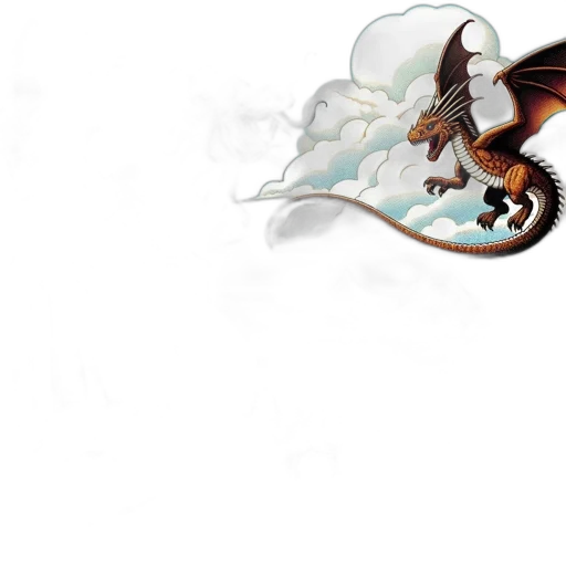 dragon, staff, sword, creature, fantasy art, concept art, pixel art, 3d render transparent PNG cut-out