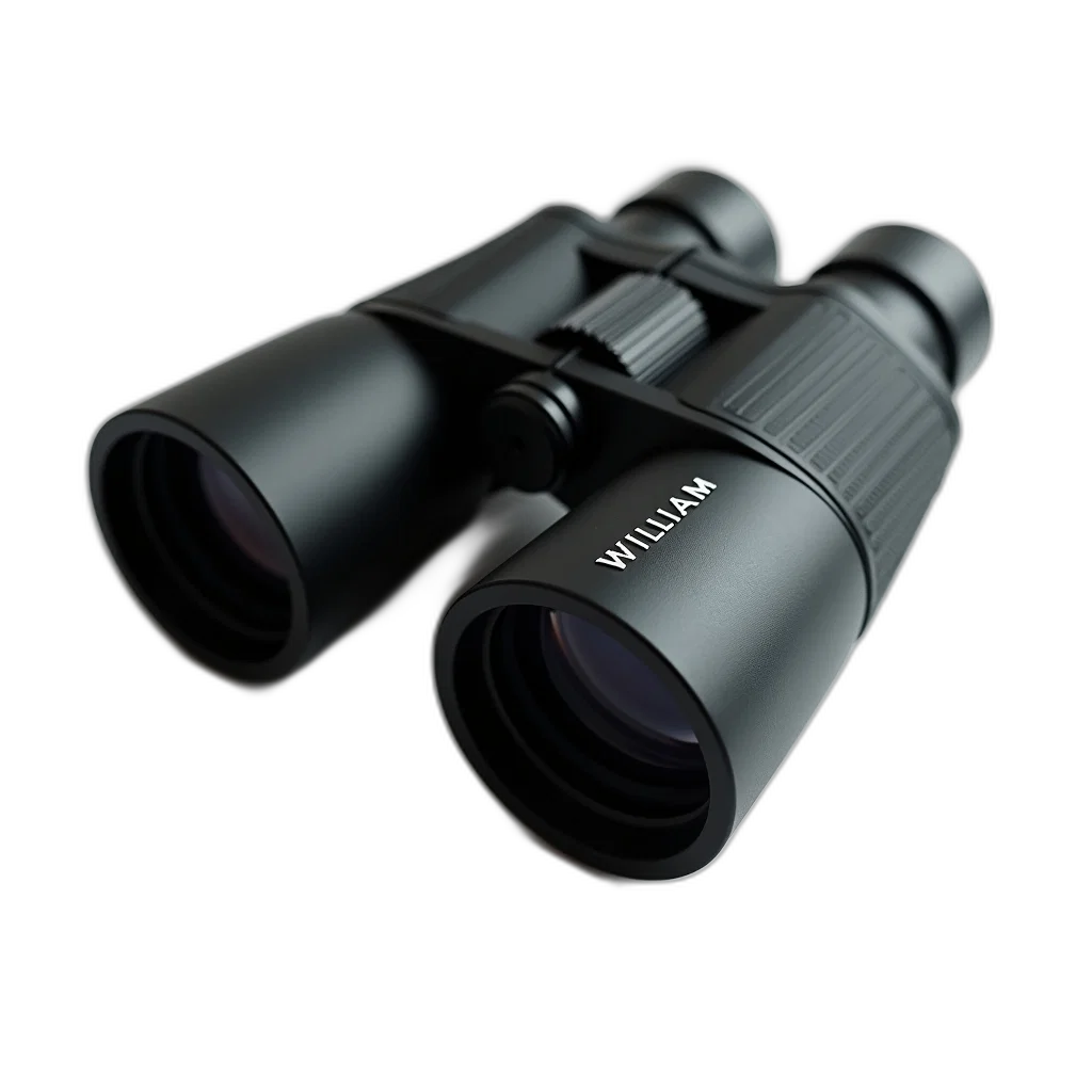weapon, 3d render, close-up, image, black, binocular, lens, brand transparent PNG cut-out