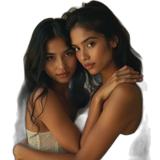 jewelry, photorealistic, oil painting, first, picture, two, filipinos, seen transparent PNG cut-out
