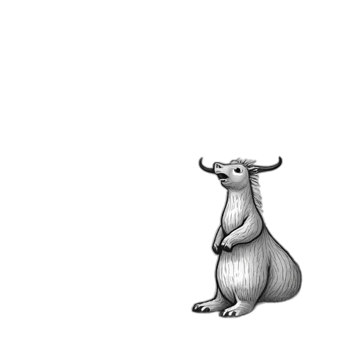 animal, creature, dragon, hat, concept art, pixel art, 3d render, photorealistic transparent PNG cut-out