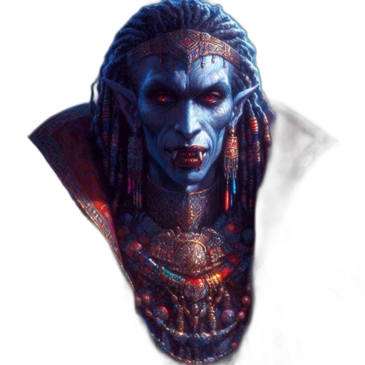 mask, face, staff, jewelry, concept art, fantasy art, photorealistic, 3d render transparent PNG cut-out